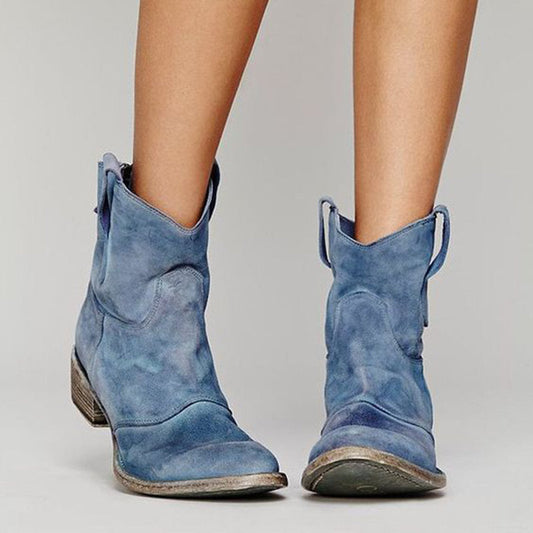 Carlotta Light Blue | Premium Suede Boots