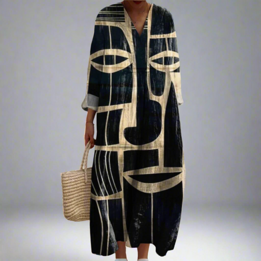 Ismène | Graphic Face Dress