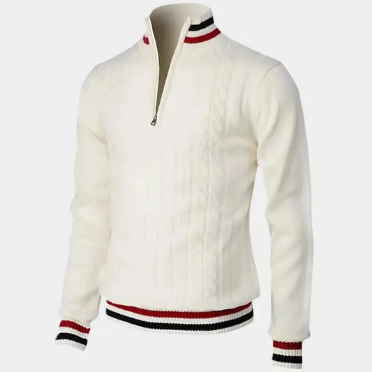 Turtleneck Sweater with Half Zip