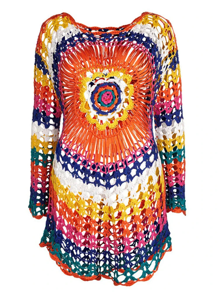 Annabelle | Rainbow Crochet Top