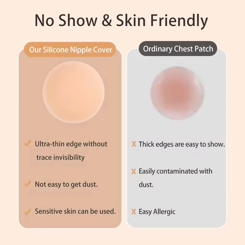Reusable Silicone Nipple Covers – Seamless, Skin-Safe, and Perfect for Any Outfit