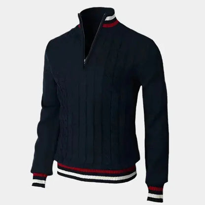 Turtleneck Sweater with Half Zip