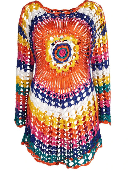 Annabelle | Rainbow Crochet Top