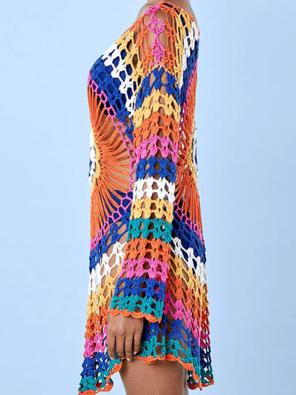 Annabelle | Rainbow Crochet Top