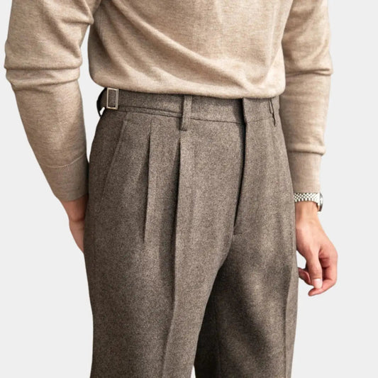 Classic High Waist Pants with British Charm
