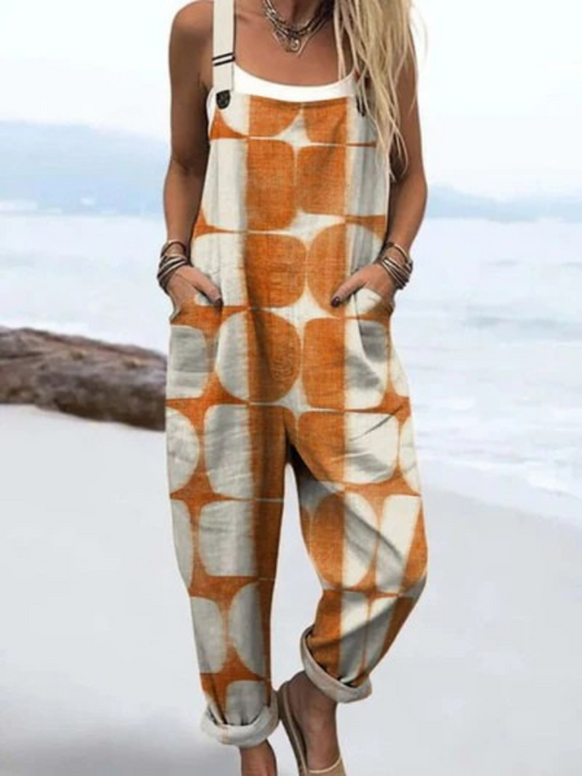 Mira | Retro Checkered Overalls