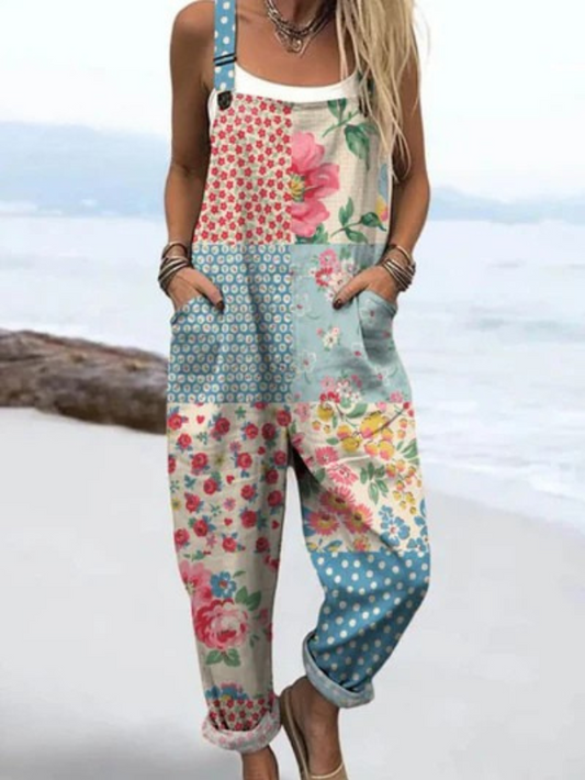 Elara | Vintage Patchwork Overalls