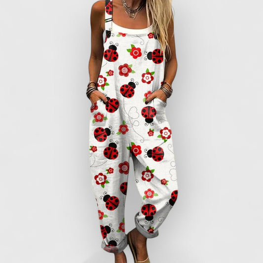 Josette | Happy Ladybug Overalls