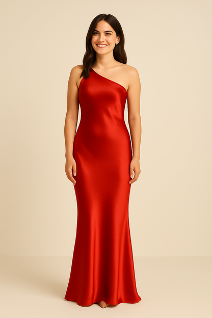 SOHO | Festive Backless Women's Satin Dress Airy & Light