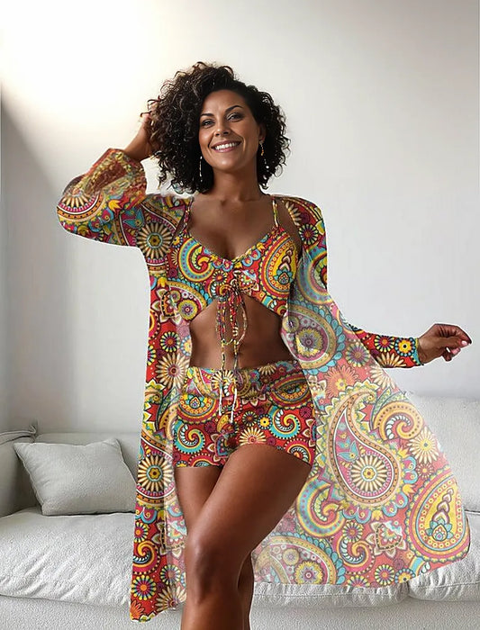 Selira | Swimwear with Pattern Art