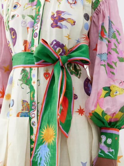 Chic Long Evening Dress in Retro Style