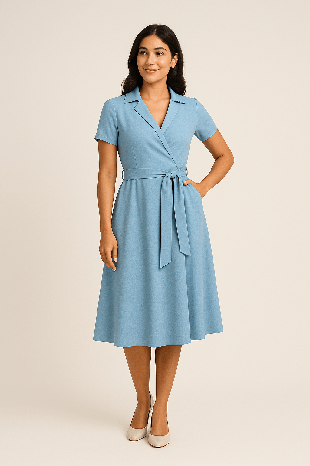 SOHO | Women's Off-Shoulder A-Line Dress for Special Occasions Light & Airy
