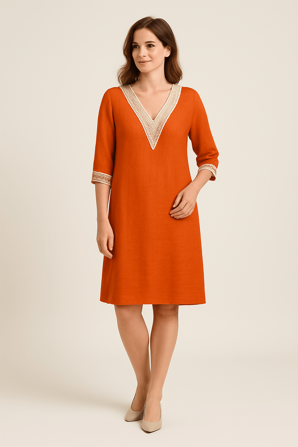 SOHO | Breathable Women's Dress Made of Linen Blend, Airy & Light