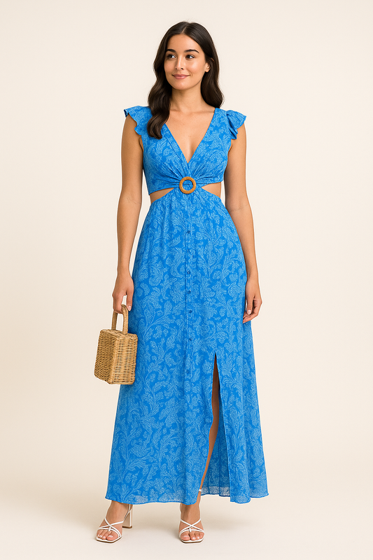 SOHO | Women's Maxi Dress with Floral Print - Airy & Light