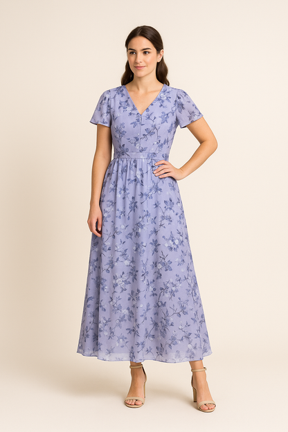 SOHO | Breathable Women's Midi Dress Elegant for Summer