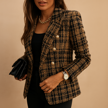 Rive™ | Women's Striped Double-Breasted Blazer