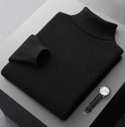 Turtleneck Sweater Made of 100% Merino Wool