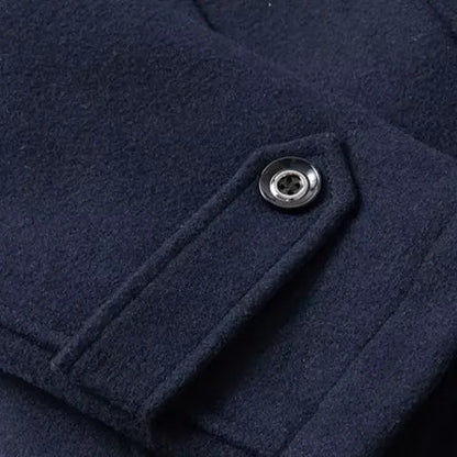 Aristocratic Coat Made of Black Wool