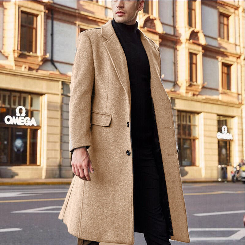 Men's Wool Winter Coat Elegance