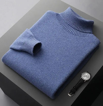 Turtleneck Sweater Made of 100% Merino Wool